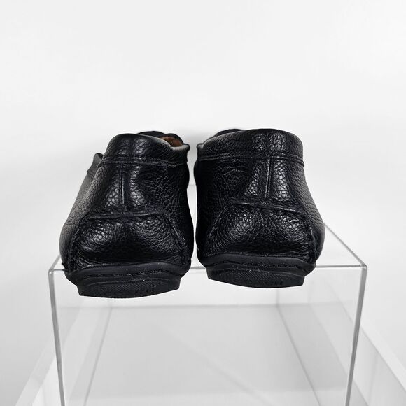 Coach Size 10 Black Leather Mary Lock Up Flat Loafers - Picture 5 of 7
